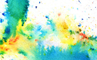 Brusho Paintings with Watercolour and Pen