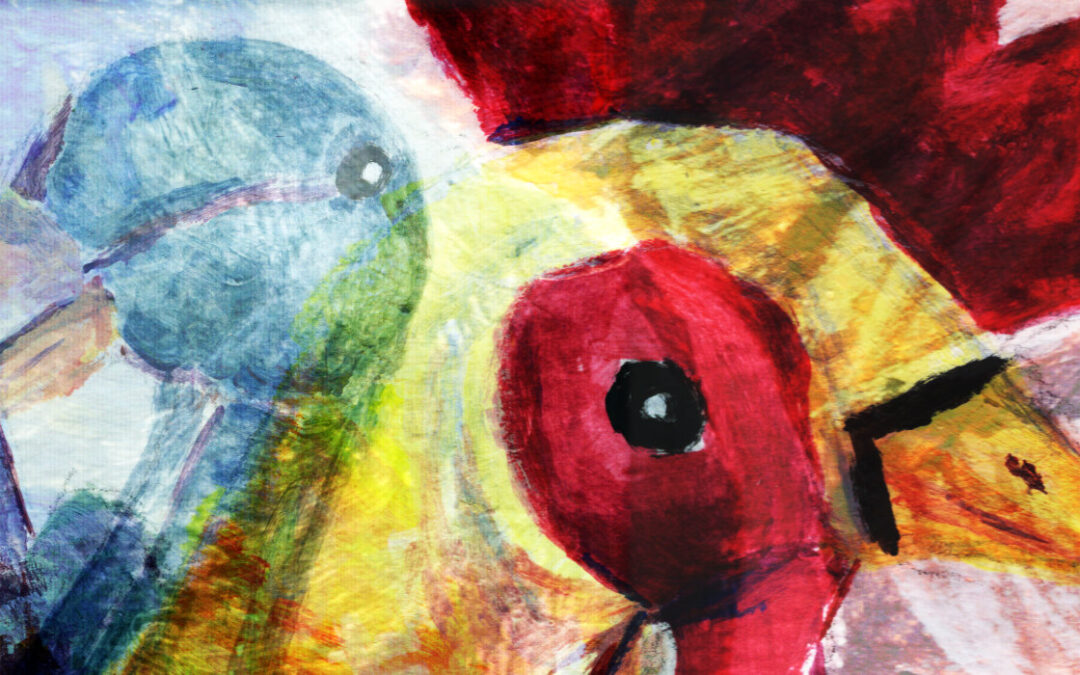 Bird Portrait Paintings – Acrylic Paintings of my Garden Friends